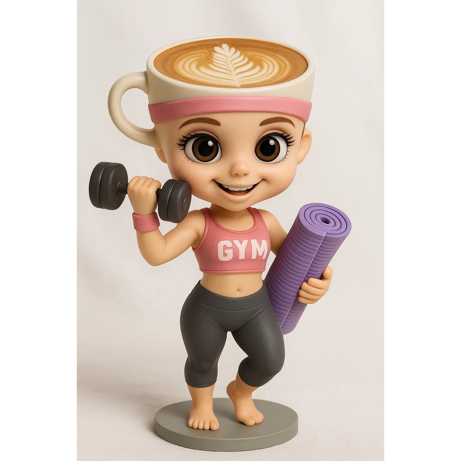 Figurine Ballerina Cappuccina - Gym Rats - Brainrot Collector