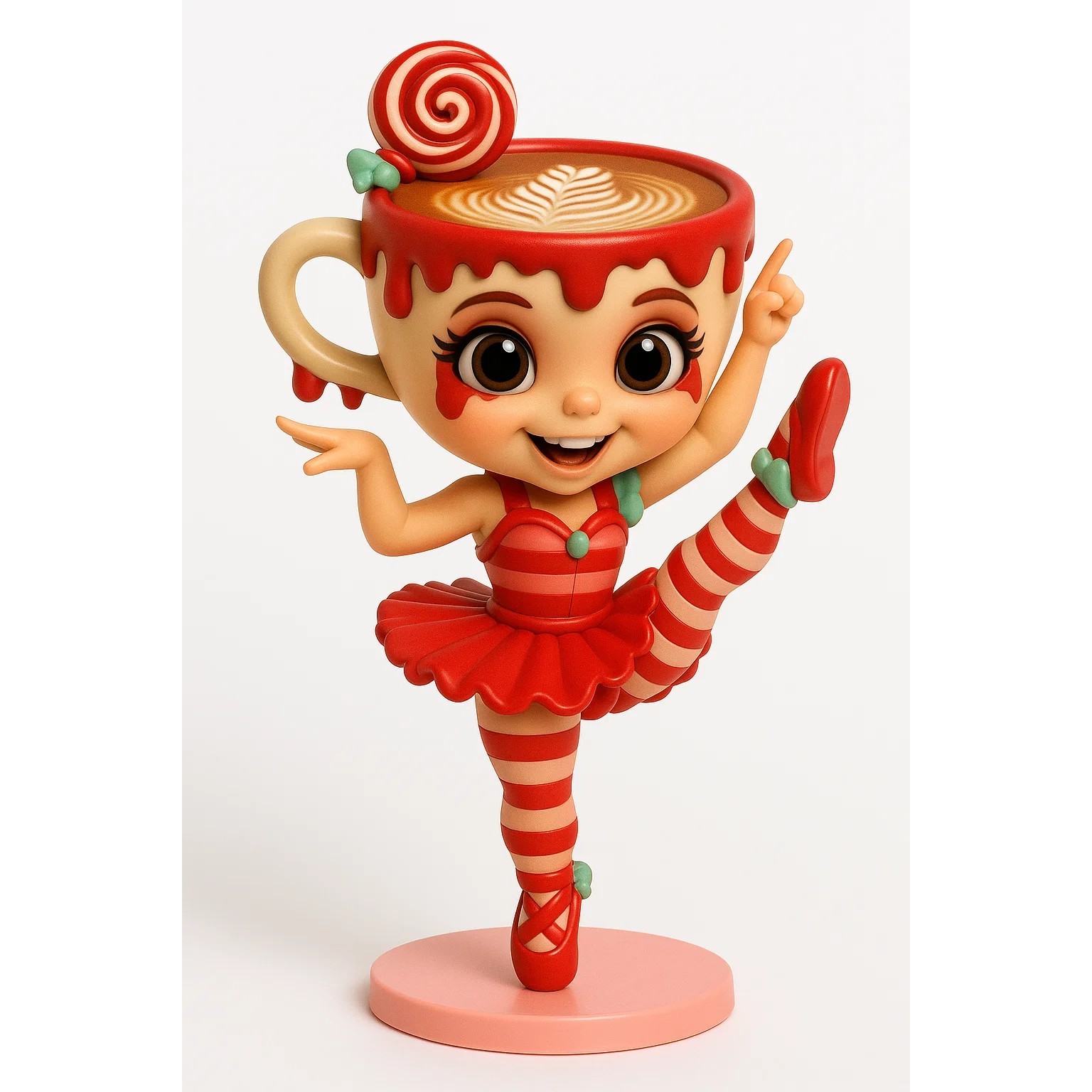 Figurine Ballerina Cappuccina - Candy Creeps - Brainrot Collector