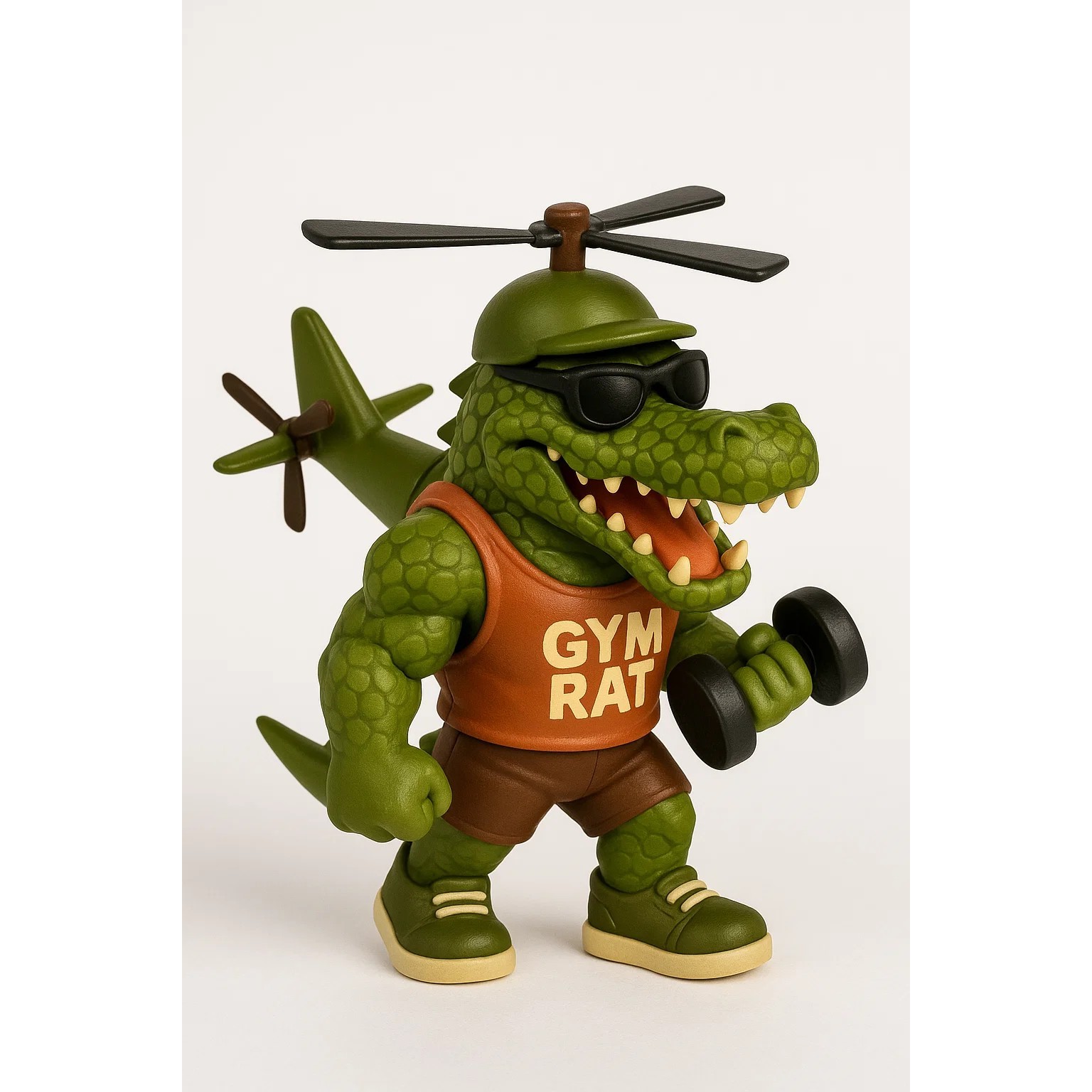 Figurine Bombardino Crocodillo - Gym Rats - Brainrot Collector