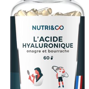 Acide Hyaluronique - Onagre - Bourrache - 60 Gélules Duocaps - Nutri&Co