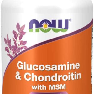 Glucosamine et chondroïtine avec MSM - 180 Capsules végane - Now Foods