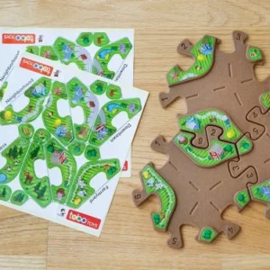 Autocollants de piste de jeu recyclés