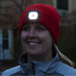 Bonnet avec lumière LED rechargeable - Night Scout pour femmes