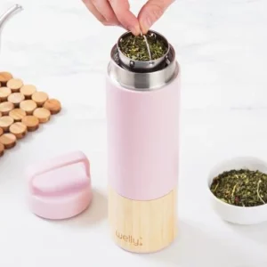Bouteille de voyage infuseur en bambou