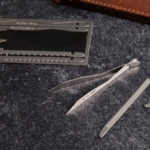 Carte de pince à épiler multi-outils mince