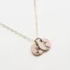 Collier Fleur Mois de Naissance + 2 Pendentifs
