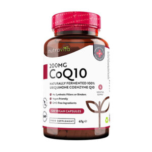 Coenzyme Q10 - 200 mg par Capsule / 120 Capsules végane - Nutravita