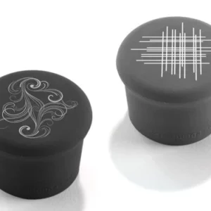 Ensemble de deux capsules de vin réutilisables