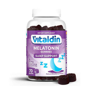 Mélatonine 1 mg en Gummies - 70 gommes Saveur Mûre - VITALDIN