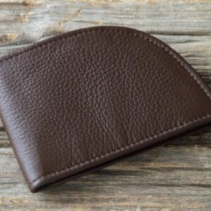 Portefeuille en cuir avec poche avant