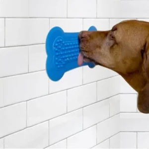 Tampon à lécher en silicone pour le bain pour chien