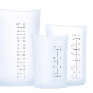 Tasses à mesurer flexibles en silicone Flex-it - Lot de 3